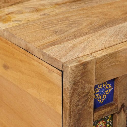 Масичка за кафе Естествен 80 x 50 x 40 cm Солидно мангово дърво