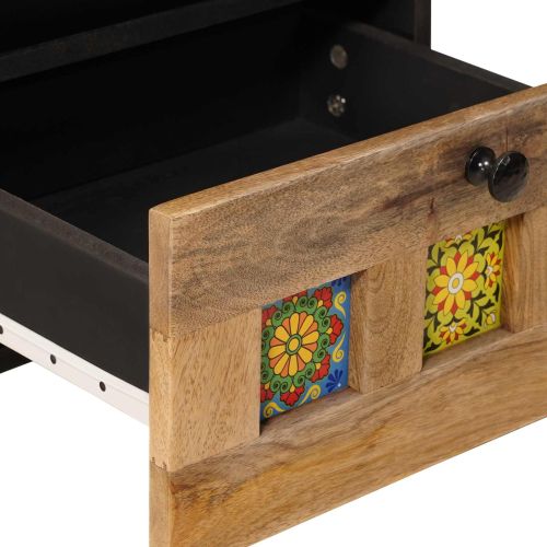 Нощен шкаф Естествен 40 x 33 x 46 см Солидно мангово дърво