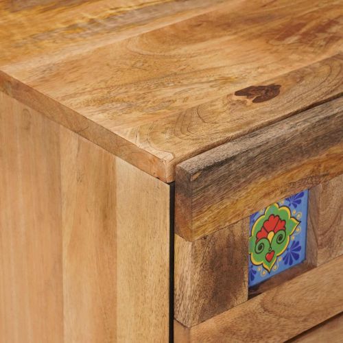 Нощен шкаф Естествен 50 x 33 x 62 см Солидно мангово дърво