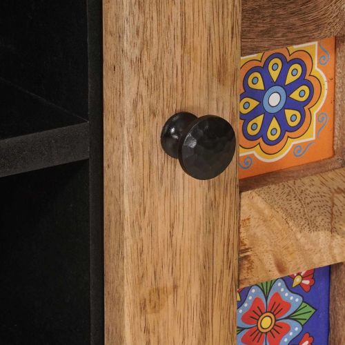 ТВ шкаф Естествен 80 x 31,5 x 46 см Солидно мангово дърво