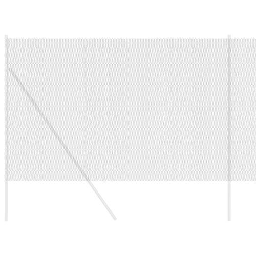 Шестоъгълна ограда Сив 1,5 x 10 m ПВЦ