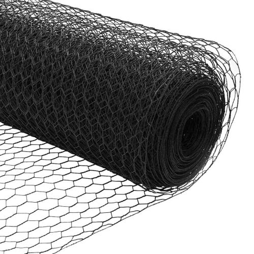 Шестоъгълна ограда Сив 1,5 x 10 m ПВЦ