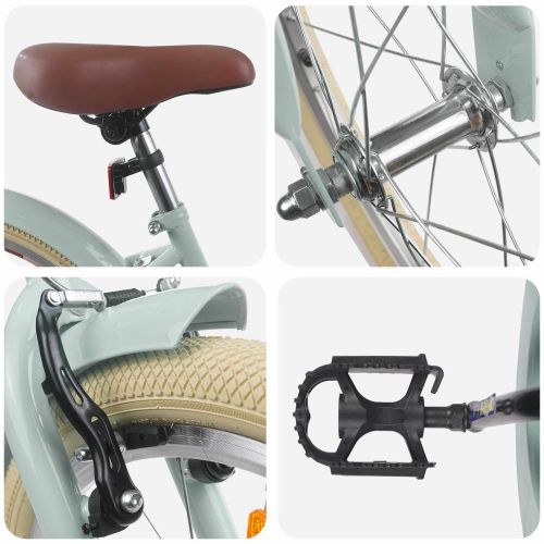 Детски Велосипед 18 инча за 5-7 години Светло зелено