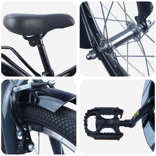 Детски Велосипед 18 инча за 5-7 години Черно