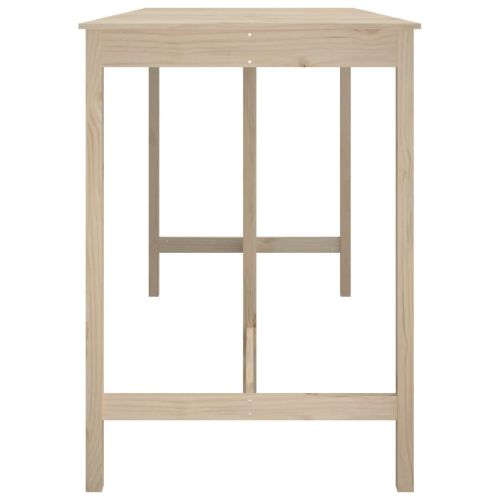 Бар маса, 180x80x110 см, борово дърво масив