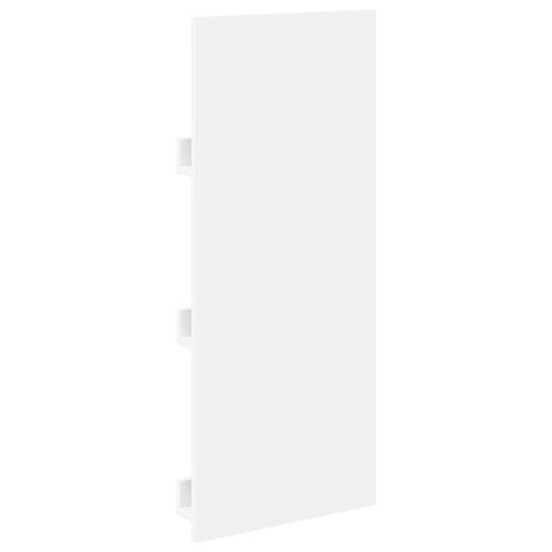 Етажерка за списания Бяло 43 x 11 x 102 см Инженерно дърво