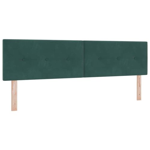 Легло с пружинирана основа Тъмнозелено 180 x 200 cm Кадифе