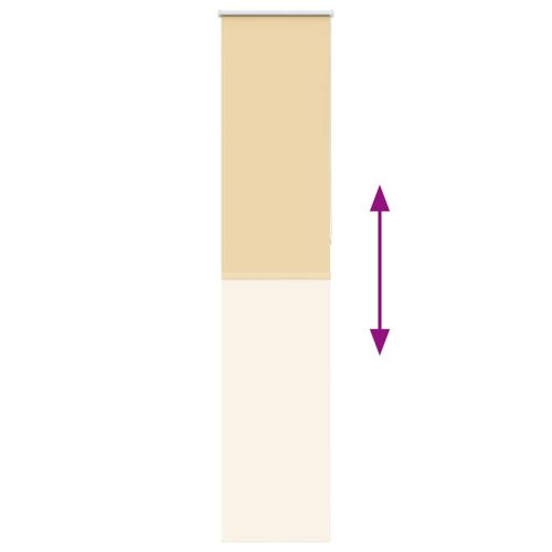 Ролкова щора Blackout Бежова 60x210 cm Ширина на плата 55,7 cm