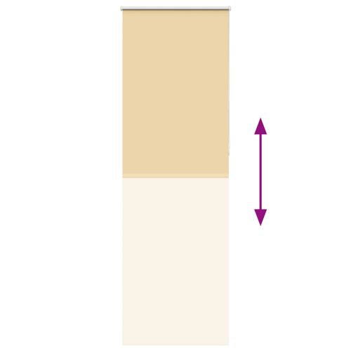 Ролкова щора Blackout Бежова 75x230 cm Ширина на плата 70,7 cm