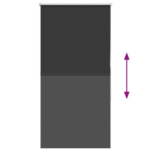 Ролетна щора Blackout черна 80x175 см ширина на тъканта 75,7 см