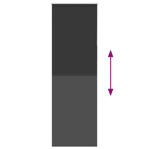Ролетна щора Blackout черна 80x210 см ширина на тъканта 75,7 см
