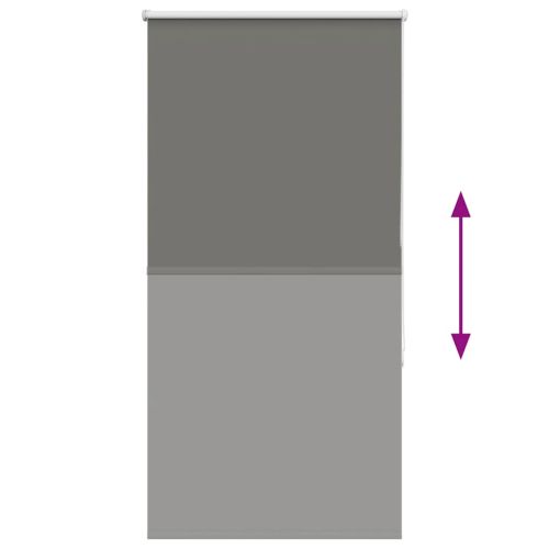 Ролкова щора Blackout Сив 85x130 cm Ширина на плата 80,7 cm