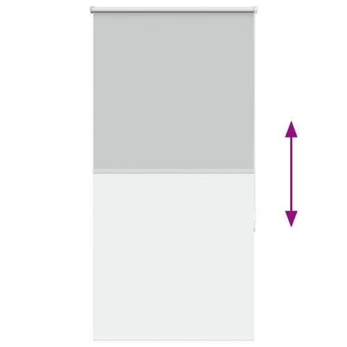 Ролкова щора Blackout Светло сиво 75x130 cm Ширина на плата