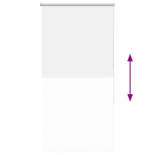 Ролкова щора Blackout бял 80x150 см Ширина на плата 75,7 см