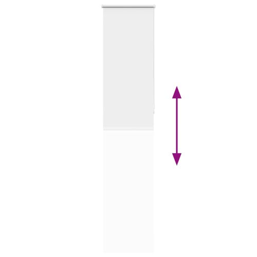 Ролетна щора Blackout бял 45x210 см Ширина на плата 40,7 см