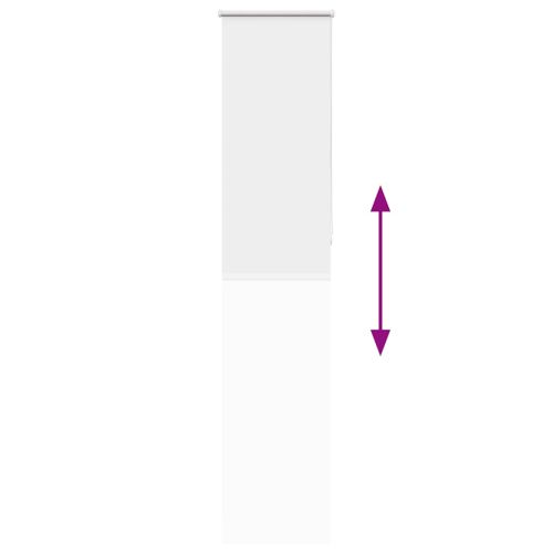 Ролкова щора Blackout бял 55x210 см Ширина на плата 50,7 см