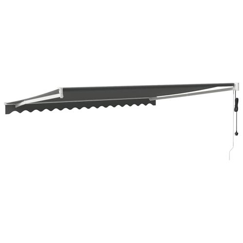 Автоматично прибираща се тента, антрацит, 4x3 м