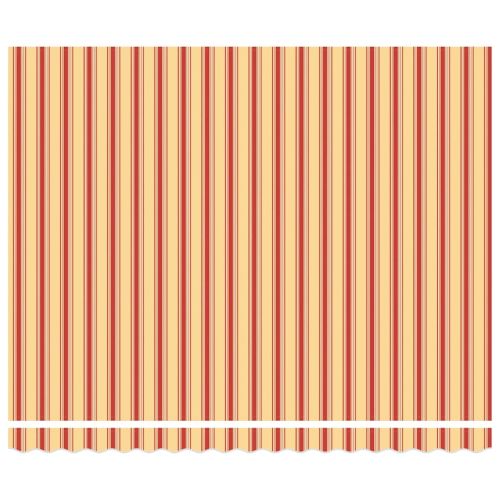 Сгъваем навес Жълт и оранжев 400 × 300 cm Полиестер и алуминий