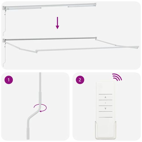 Сгъваем навес Бяло 400 × 300 cm Полиестер и алуминий