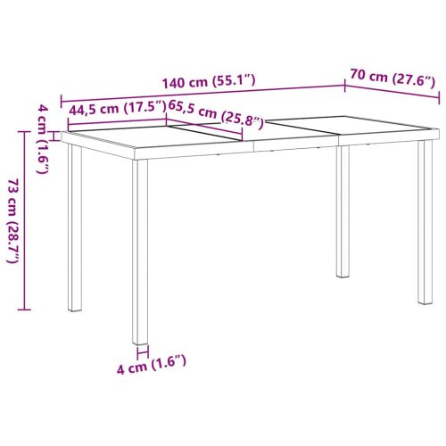 Комплект за хранене в градината 5 pcs Черно