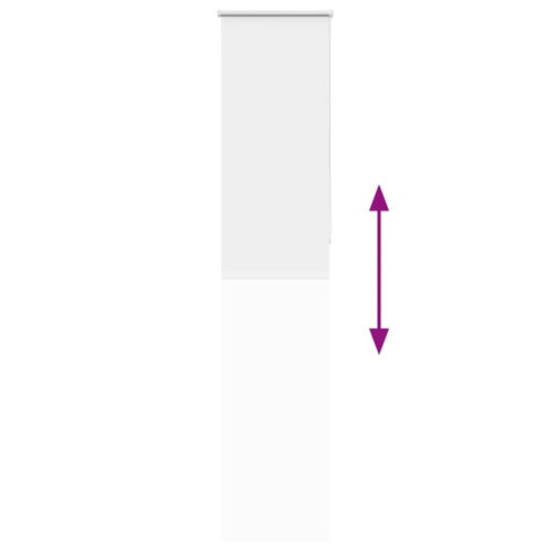 Ролкова щора Blackout бял 55x230 см Ширина на плата 50,7 см