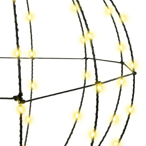 Топка с 160 LED светодиода Топло бяло 50,5 x 50,5 x 52 см Метал