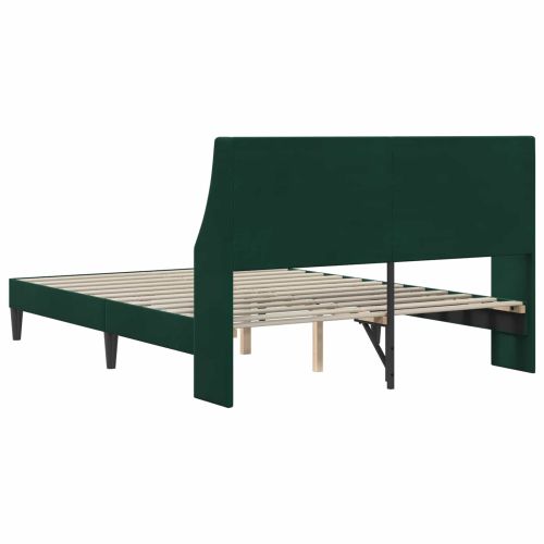 Рамка за легло с таблото Тъмен зелен 120 x 200 cm Кадифе