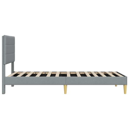 Рамка за легло с таблото Светлосиво 80 x 200 cm Текстил
