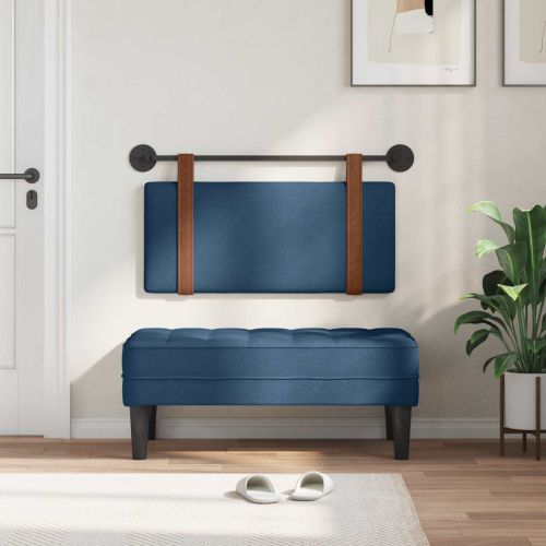 Висяща табла Монтиране на стена Синьо 90 x 55 x 5 см Антично PU