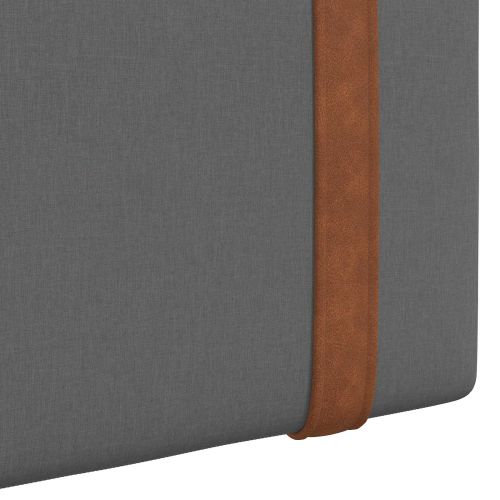 Висяща табла Едноцветен Тъмен сив 110 x 55 x 5 см Антично PU