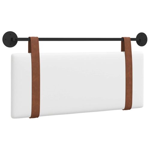 Висяща табла Монтиране на стена Бял 110 x 55 x 5 см Антично PU