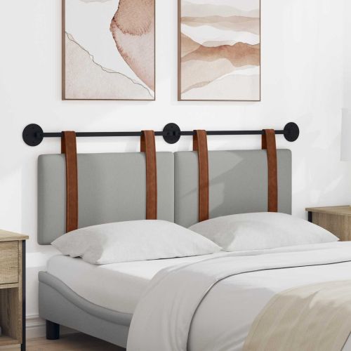 Висяща табла Едноцветен Облачно сиво 130 x 55 x 5 см Антично PU