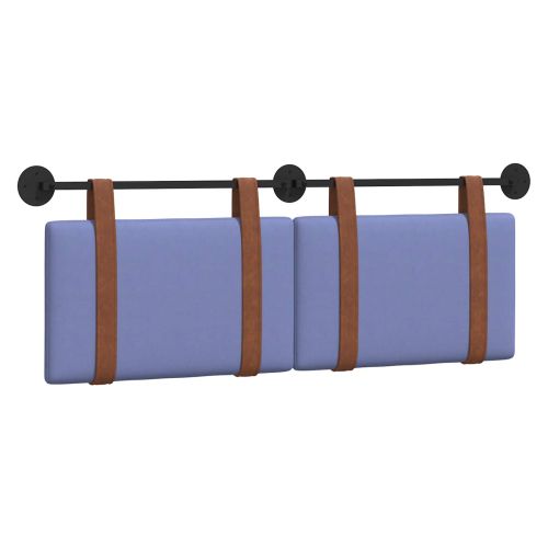 Висяща табла Едноцветен Дънково син 150 x 55 x 5 см Антично PU