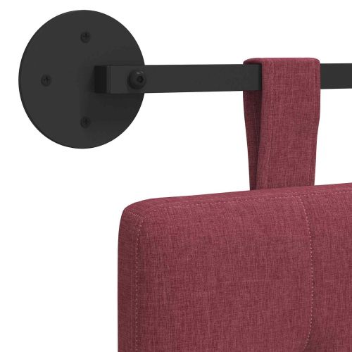 Табла за легло висяща Виненочервен Текстил