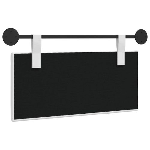 Висяща табла Монтиране на стена Бял 90 x 55 x 5 см текстил