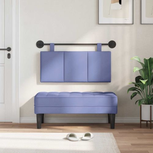 Висяща табла На райета Дънково син 90 x 55 x 5 см текстил