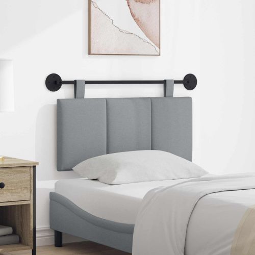 Висяща табла На райета Светлосиво 100 x 55 x 5 см текстил