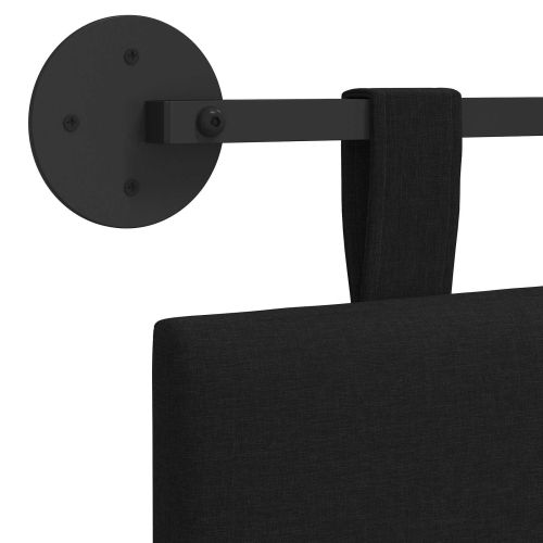 Табла за легло висяща Черен текстил