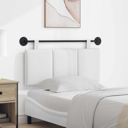 Висяща табла Монтиране на стена Бял 110 x 55 x 5 см текстил