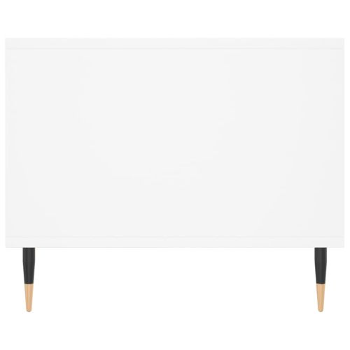 Кафе маса, бяла, 90x50x40 см, инженерно дърво