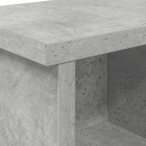 Стенен закачалка за палта с рафт Бетонно сиво 75 x 16 x 26 см