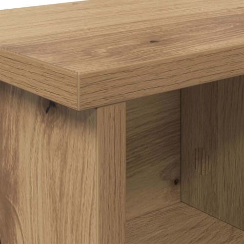 Стенен закачалка за палта с рафт дъб артизан 75 x 16 x 26 см