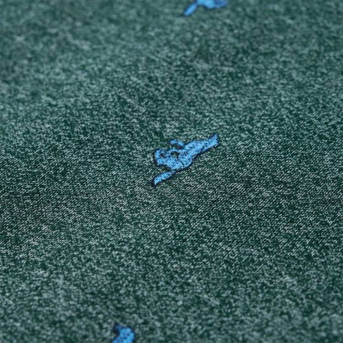 Детски суитшърт, тъмнозелен меланж, 140