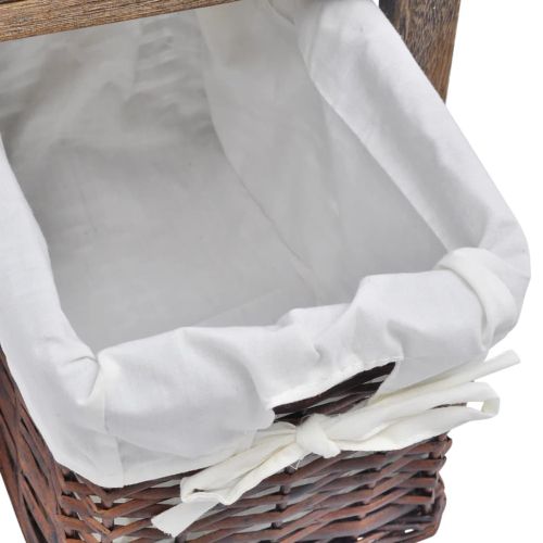 Нощно шкафче, дърво, кафяво