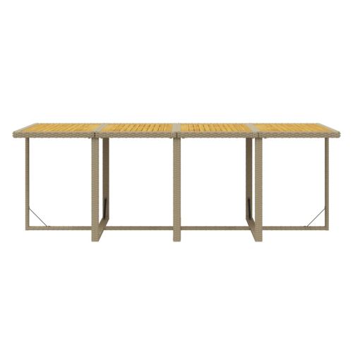 Градински комплект с възглавници, 13 части, полиратан, бежов