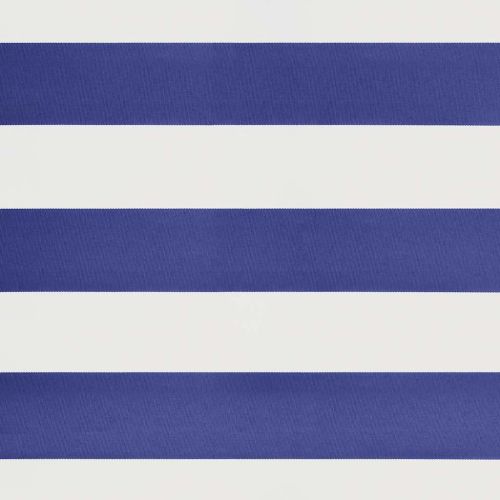 Автоматично прибираща се тента, синьо и бяло, 3x2,5 м