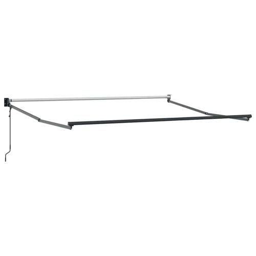 Сгъваем навес Червено 350 x 250 cm Полиестер и алуминий