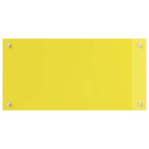 Кухненски заден панел Жълто 80 x 40 cm закалено стъкло