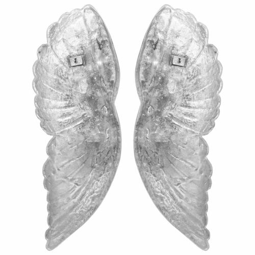 Скулптура с криле Сребрист 17 x 5 x 59 см Алуминий