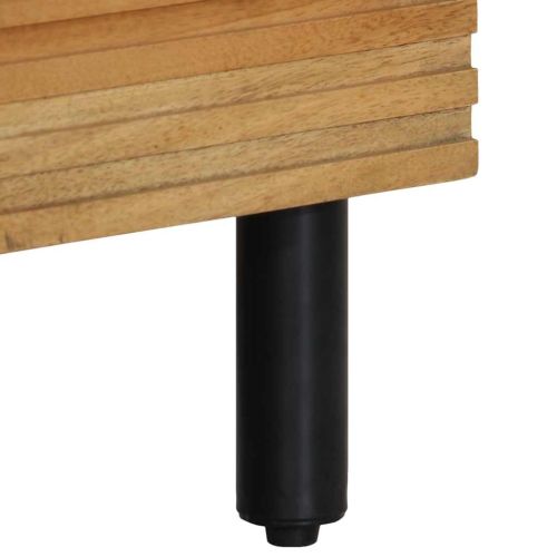 Висока дъска кафява 60x33x100 cm Масивна дървесина Манго